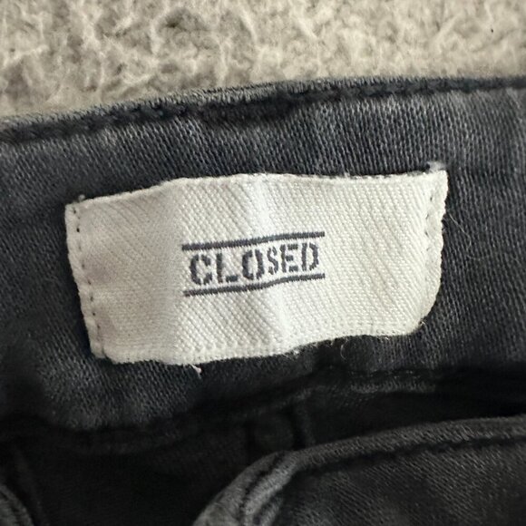 Closed Jeans BAKER Candiani Denim Grey Made in Italy Raw Chewed Hem - Picture 15 of 16